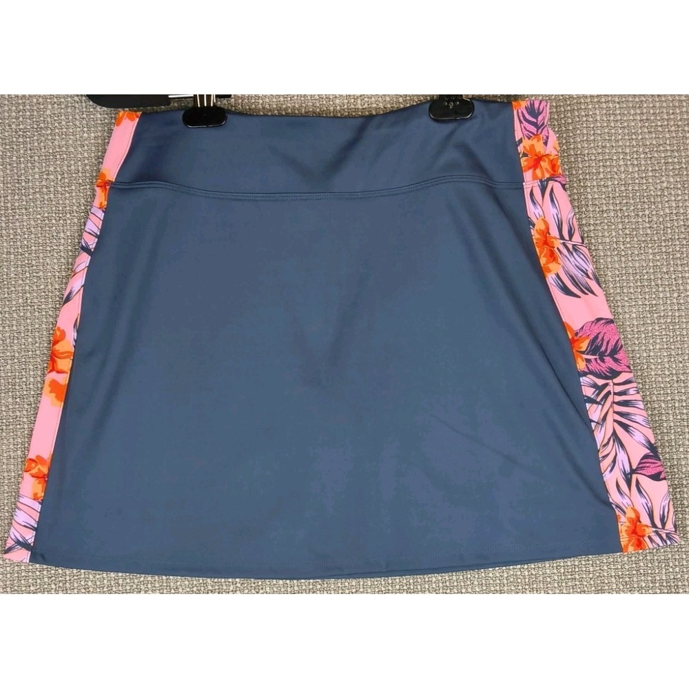 Tommy Bahama IslandZone Printed Panel Golf Skort Womens Navy Pink Floral Active
